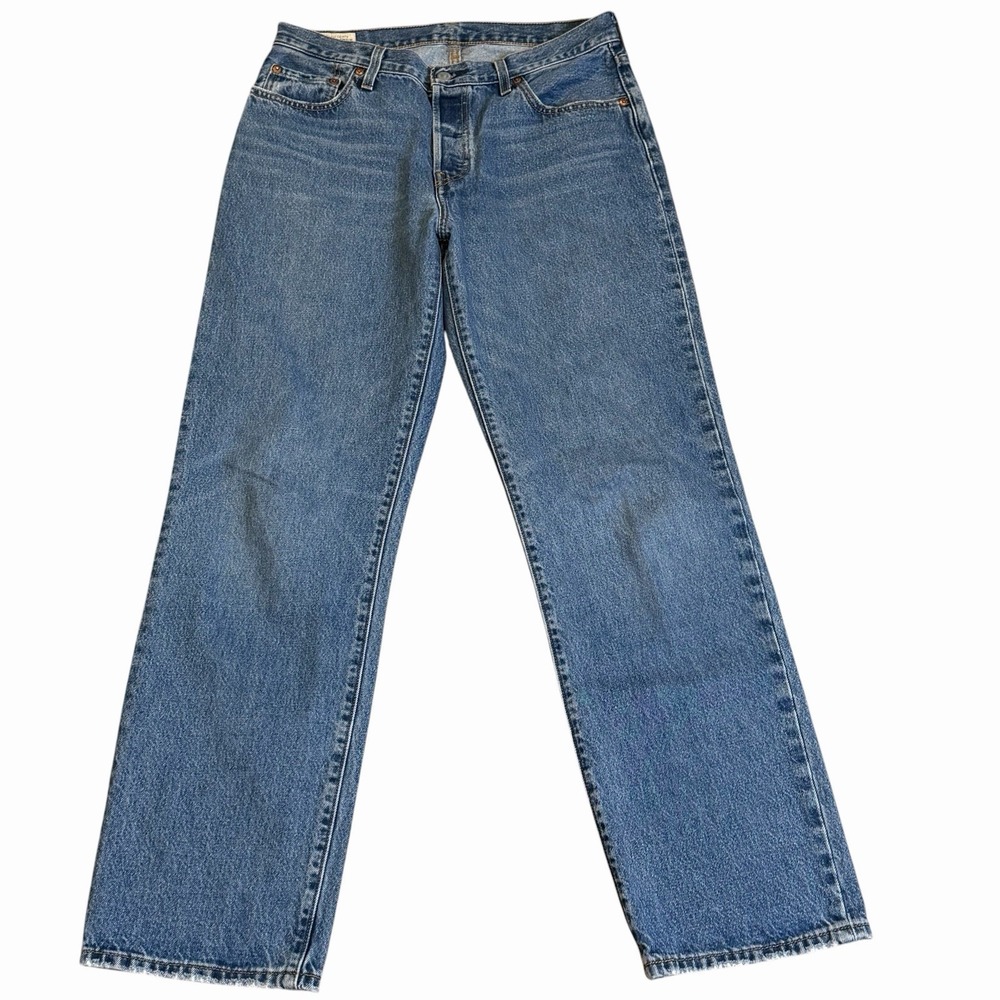 Levis 501 Jeans Blue Premium Button Fly Classic American Size 30 Big E Denim
